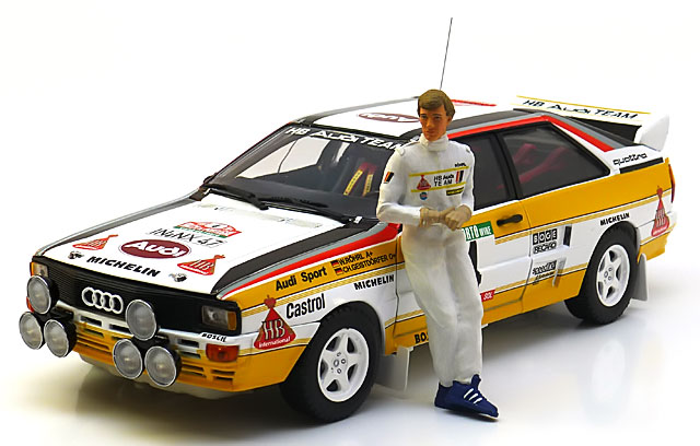 1:18 Figuren Manufaktur Audi figurine World Champion Walter R&oumlhrl