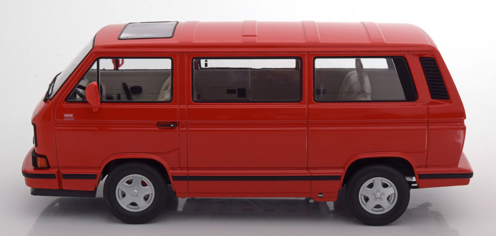 1:18 KK-Scale VW Bulli T3 Multivan Limited Last Edition 1992 red