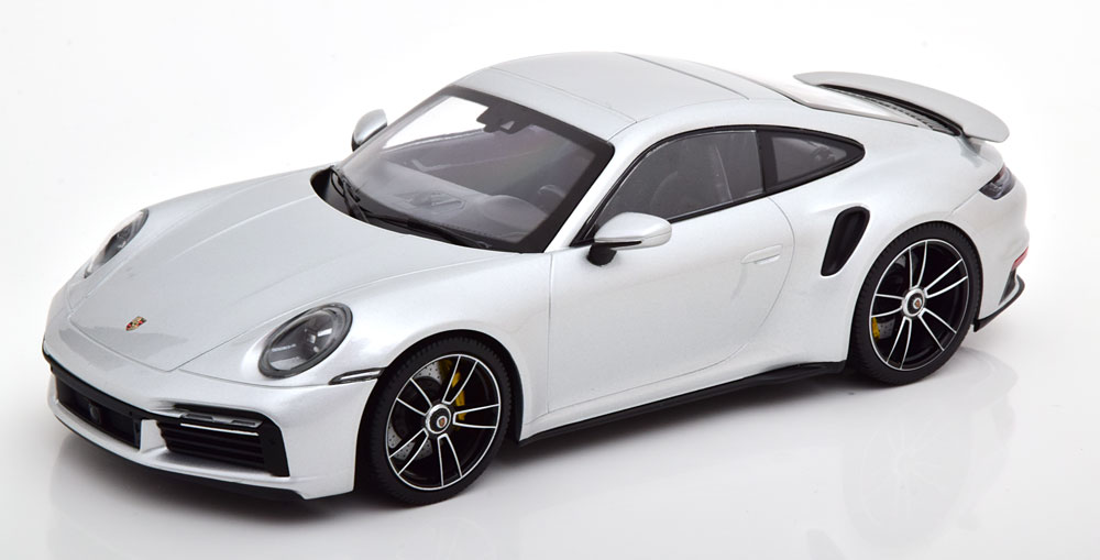 1 18 Minichamps Porsche 911 992 Turbo S Coupe Silver Ebay