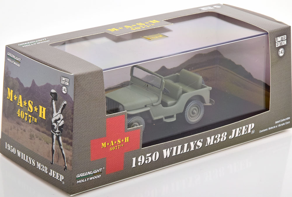 1:43 Greenlight Ford Willys Jeep M38 TV Series M*A*SH 1972-1983 oliv