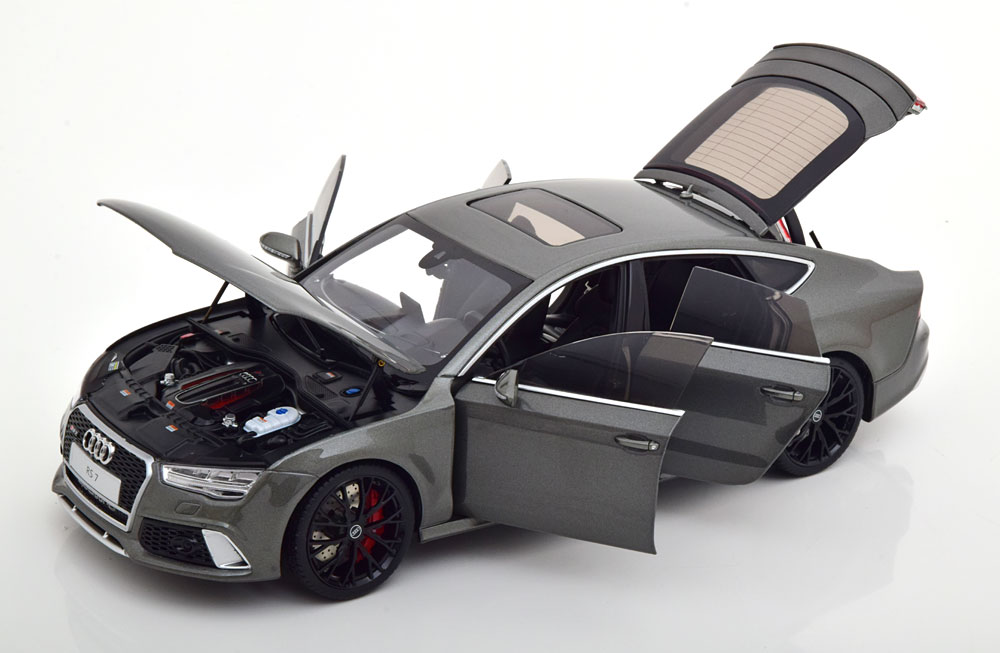 1:18 KengFai Audi RS7 4.0T Sportback C7 2016 grey-metallic