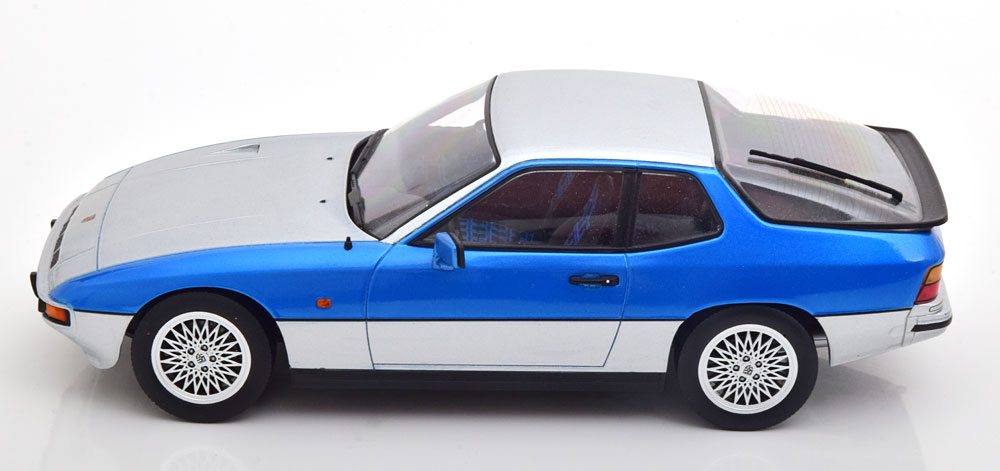 1:18 KK-Scale Porsche 924 Turbo silver/blue