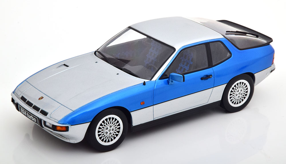 1:18 KK-Scale Porsche 924 Turbo silver/blue