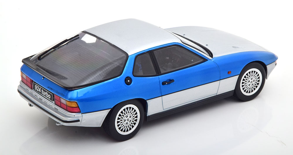 1:18 KK-Scale Porsche 924 Turbo silver/blue