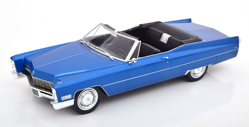 1:18 KK-Scale Cadillac DeVille Convertible 1967 bluemetallic