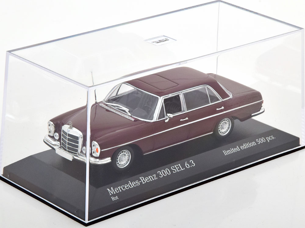 1:43 Minichamps Mercedes 300 SEL 6.3 W109 1968 darkred