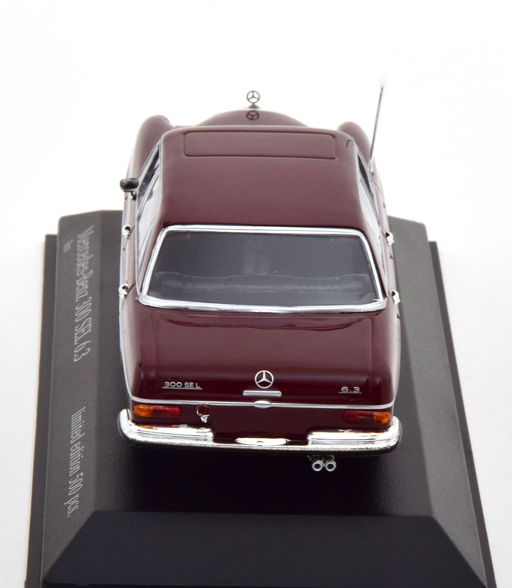 1:43 Minichamps Mercedes 300 SEL 6.3 W109 1968 darkred