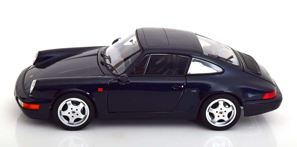 1:18 Norev Porsche 911 (964) Carrera 4 Coupe 1990 darkblue-metallic