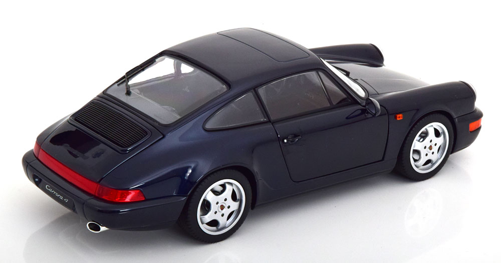 1:18 Norev Porsche 911 (964) Carrera 4 Coupe 1990 darkblue-metallic