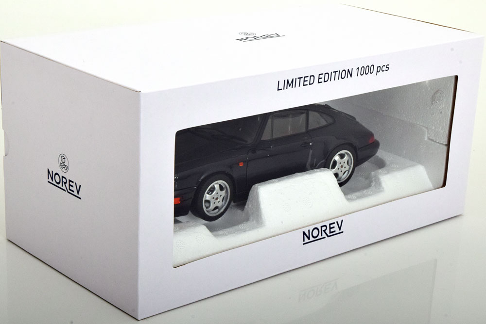 1:18 Norev Porsche 911 (964) Carrera 4 Coupe 1990 darkblue-metallic