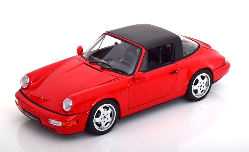 1:18 Norev Porsche 911 (964) Carrera 4 Targa 1990 red