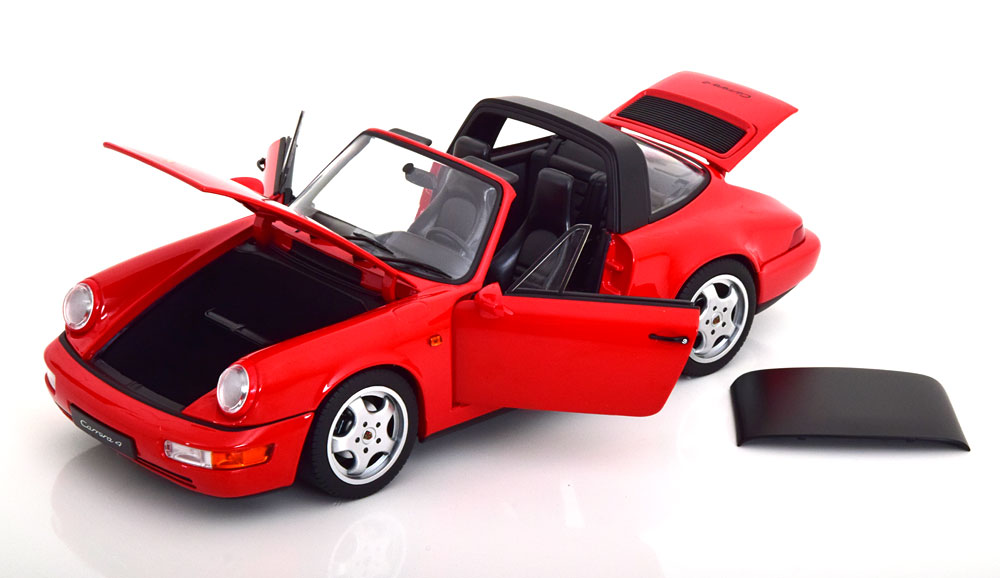 1:18 Norev Porsche 911 (964) Carrera 4 Targa 1990 red