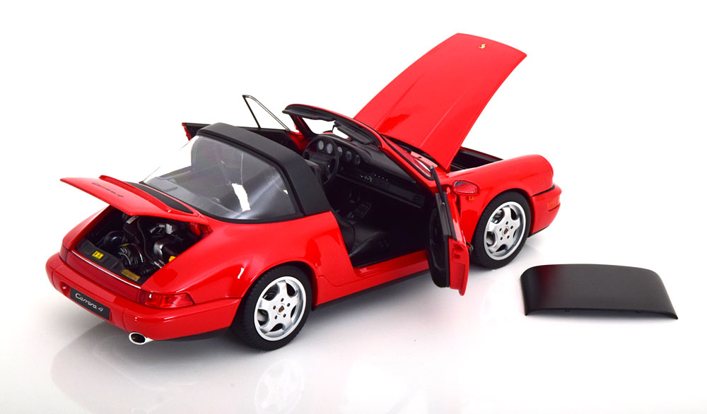 1:18 Norev Porsche 911 (964) Carrera 4 Targa 1990 red