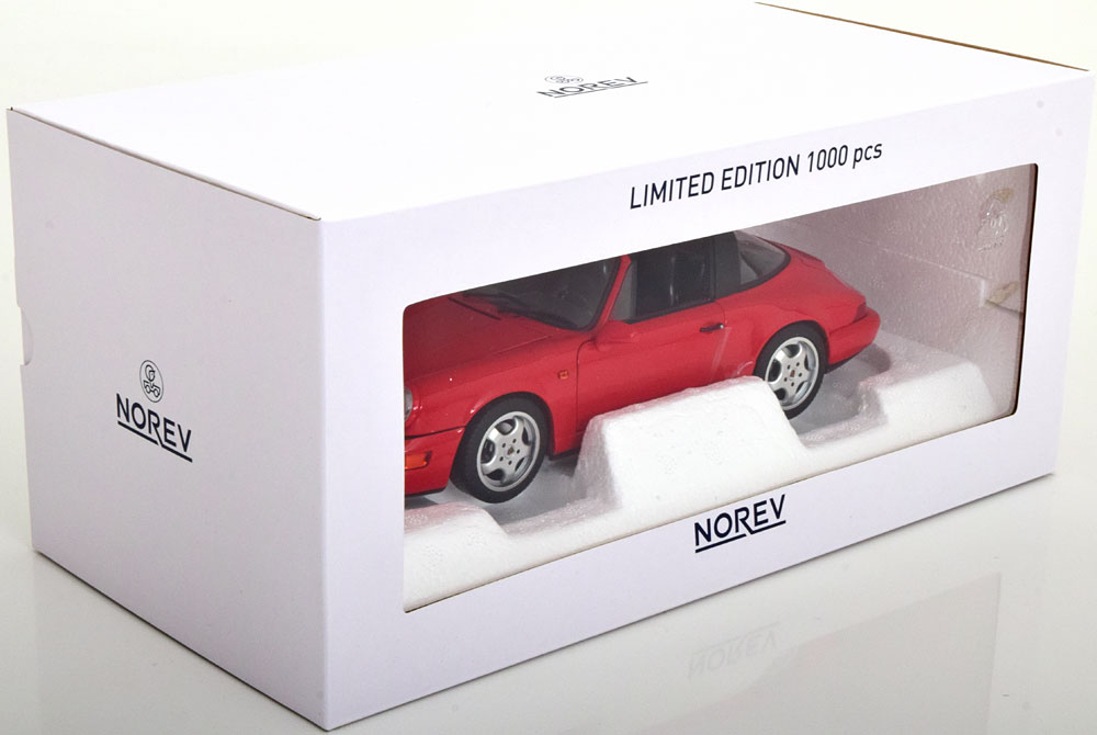 1:18 Norev Porsche 911 (964) Carrera 4 Targa 1990 red