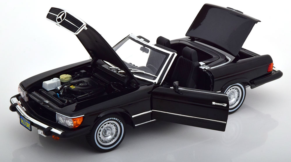 1:18 Norev Mercedes 450SL R107 US-Version American Gigolo 1979 black