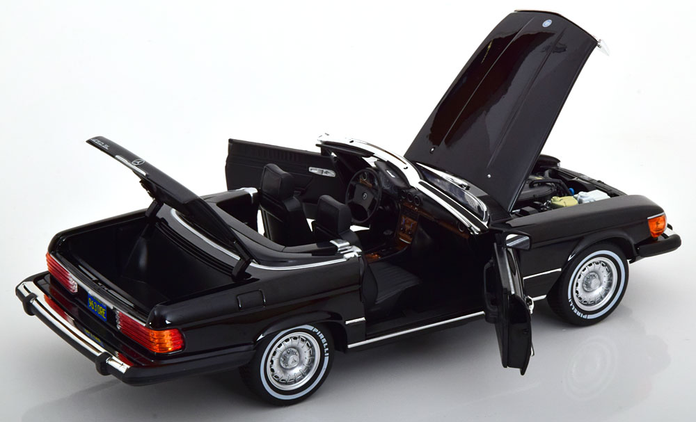 1:18 Norev Mercedes 450SL R107 US-Version American Gigolo 1979 black