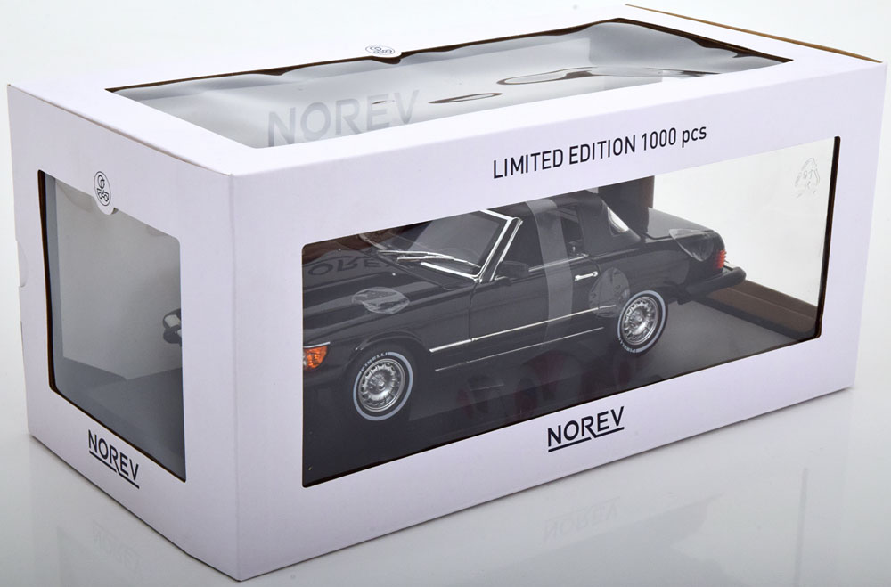 1:18 Norev Mercedes 450SL R107 US-Version American Gigolo 1979 black