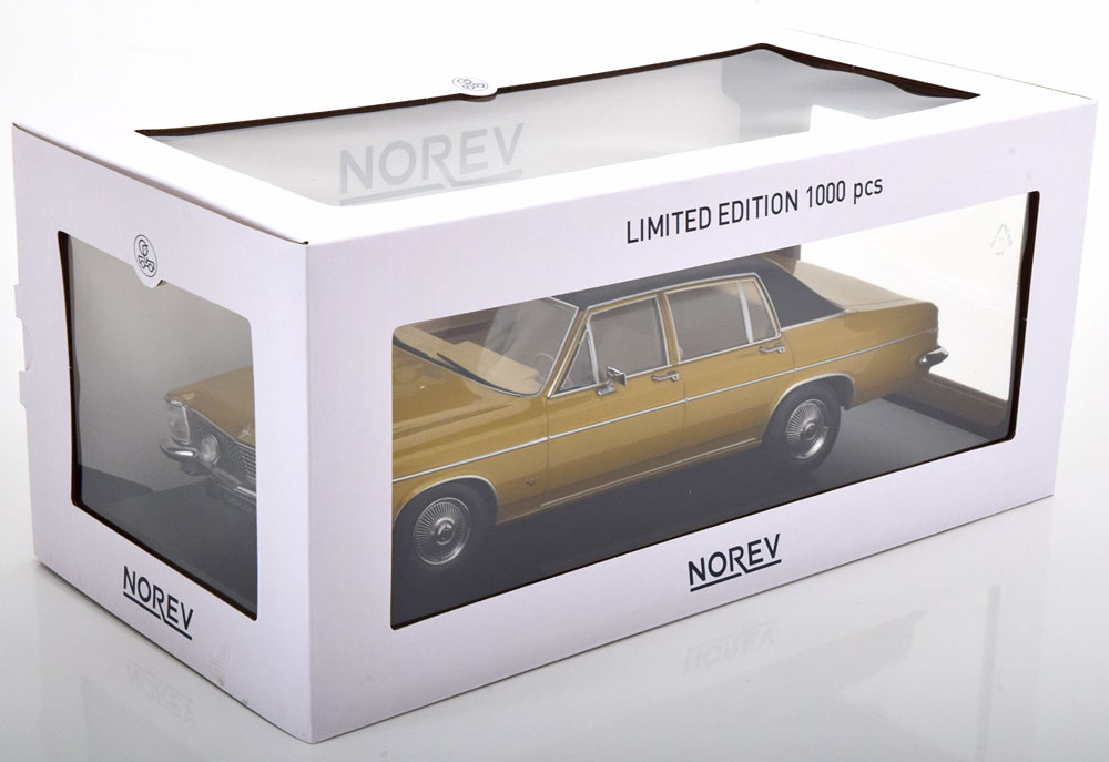 1:18 Norev Opel Diplomat V8 1969 goldmetallic/matt-black