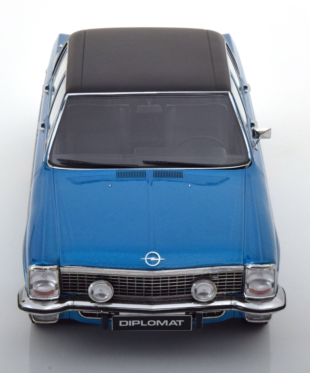 1:18 Norev Opel Diplomat V8 1969 bluemetallic/matt-black