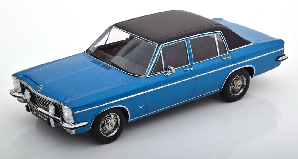 1:18 Norev Opel Diplomat V8 1969 bluemetallic/matt-black