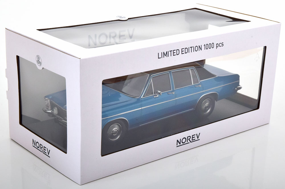 1:18 Norev Opel Diplomat V8 1969 bluemetallic/matt-black