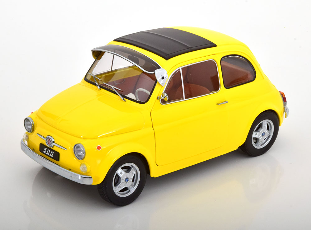 1:12 KK-Scale Fiat 500 F Custom with removable Softtop 1968 yellow