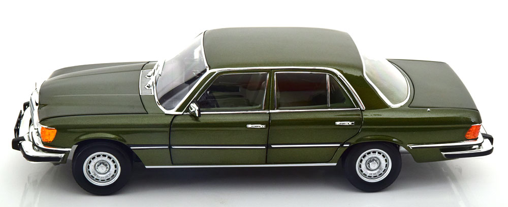 1:18 Norev Mercedes 350 SE W116 US-Version 1973 darkgreen-metallic