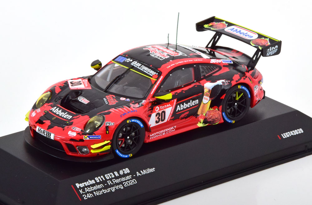 1:43 Ixo Porsche 911 GT3 R #30, 24h N&uumlrburgring 2020