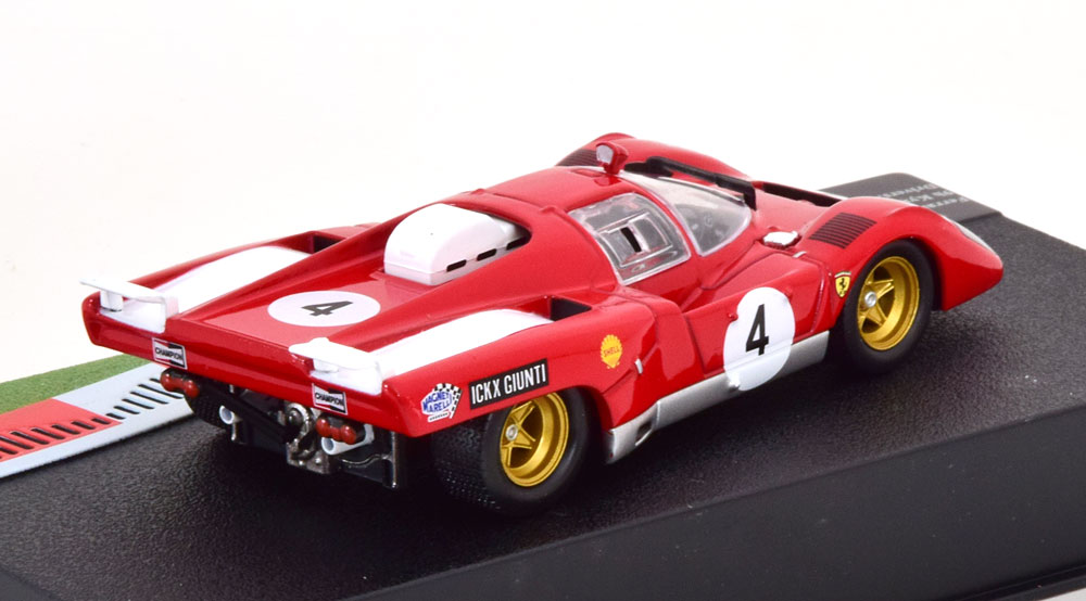 1:43 Altaya Ferrari 512 M #4, 9h Kyalami Ickx/Pace 1970