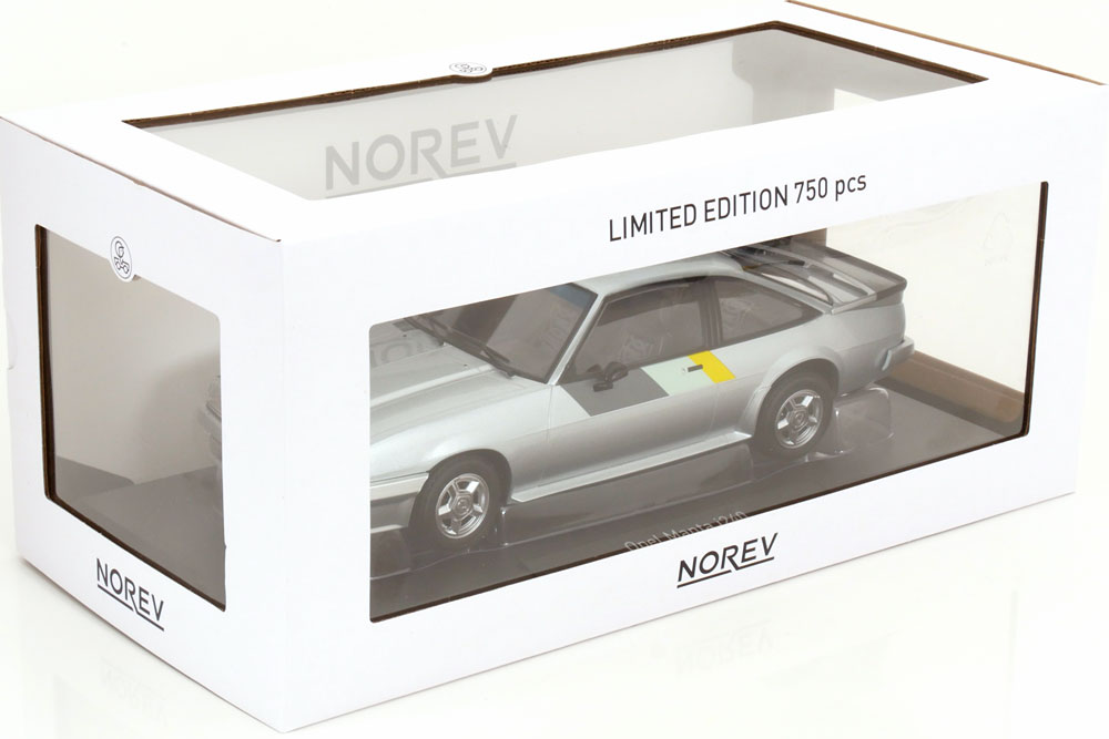 1:18 Norev Opel Manta i240 1985 silver