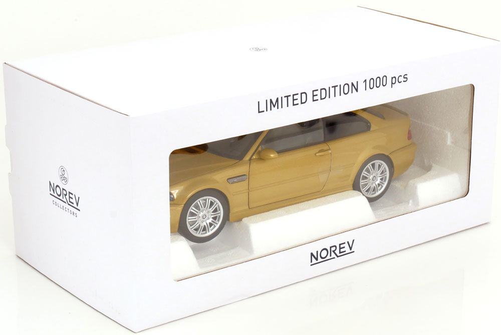 1:18 Norev BMW M3 E46 2000 yellowmetallic