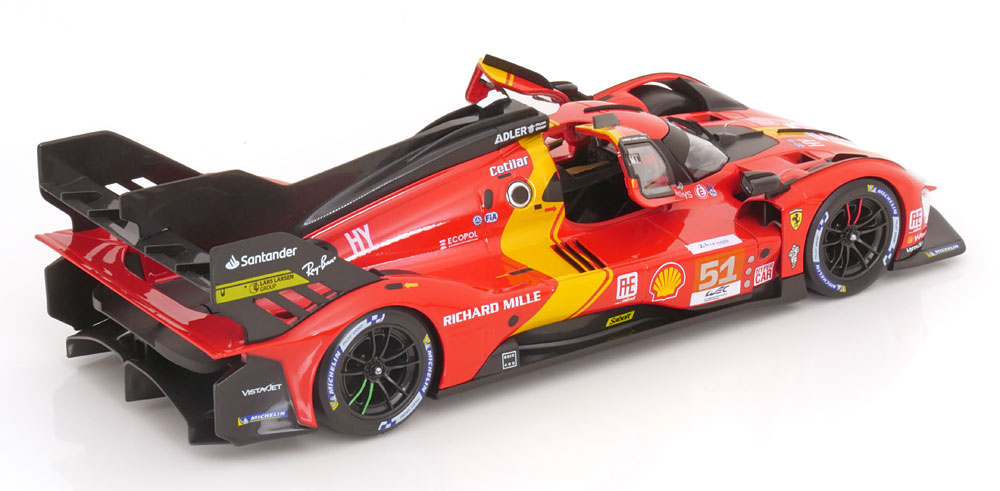 1:18 Bburago Ferrari 499 P Winner 24 Le Mans 2023