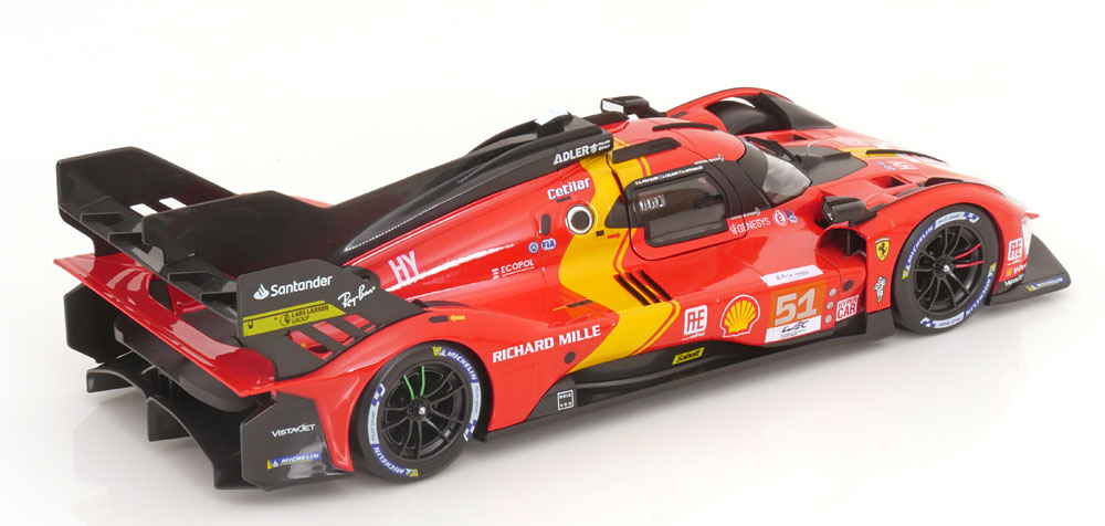 1:18 Bburago Ferrari 499 P Winner 24 Le Mans 2023