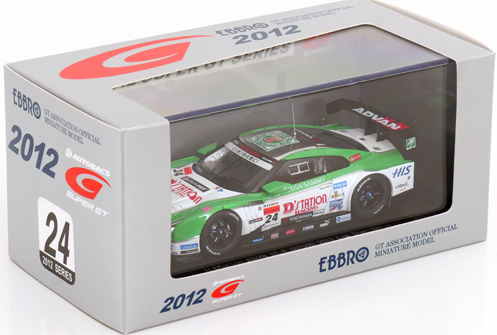 1:43 Ebbro Nissan GT-R #24, Super GT500 2012