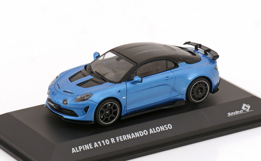 1:43 Solido Renault Alpine A110 R Fernando Alonso 2024 bluemetallic