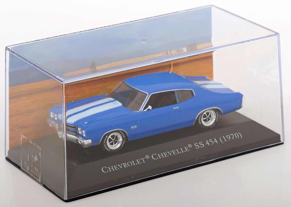 1:43 Altaya Chevrolet Chevelle SS454 1970 blue/white