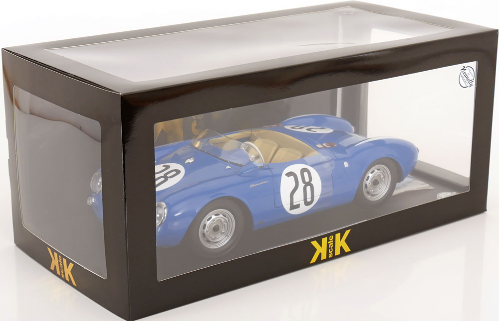 1:18 KK-Scale Porsche 550 Spyder #28, 24h Le Mans 1956 Storez/Polensky