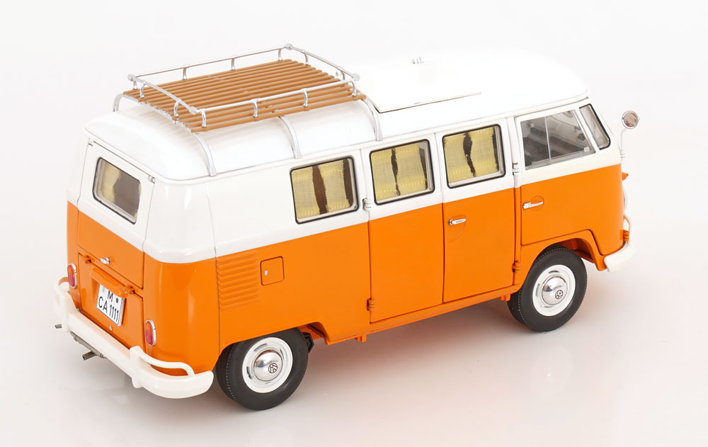 1:18 Schuco VW T1 Camping bus orange/white