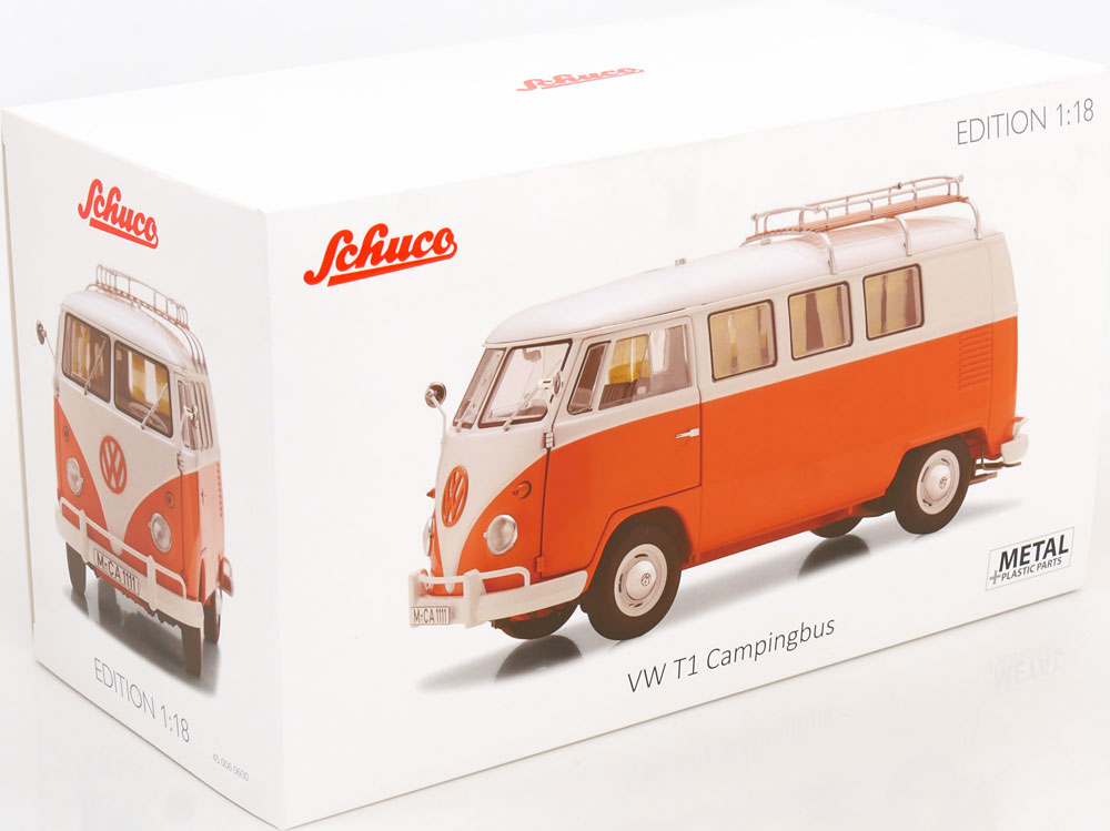 1:18 Schuco VW T1 Camping bus orange/white