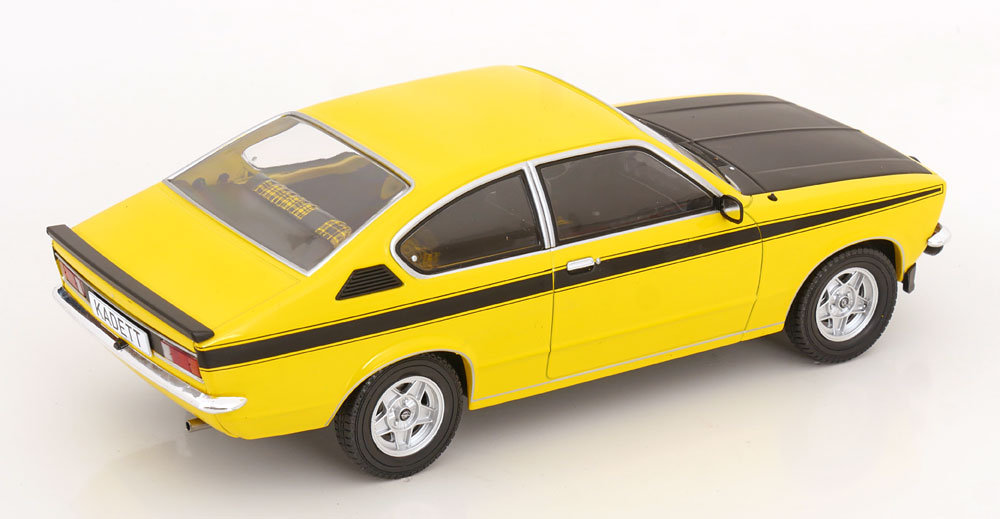 1:18 MCG Opel Kadett C Coupe GT/E 1975 yellow/flatblack
