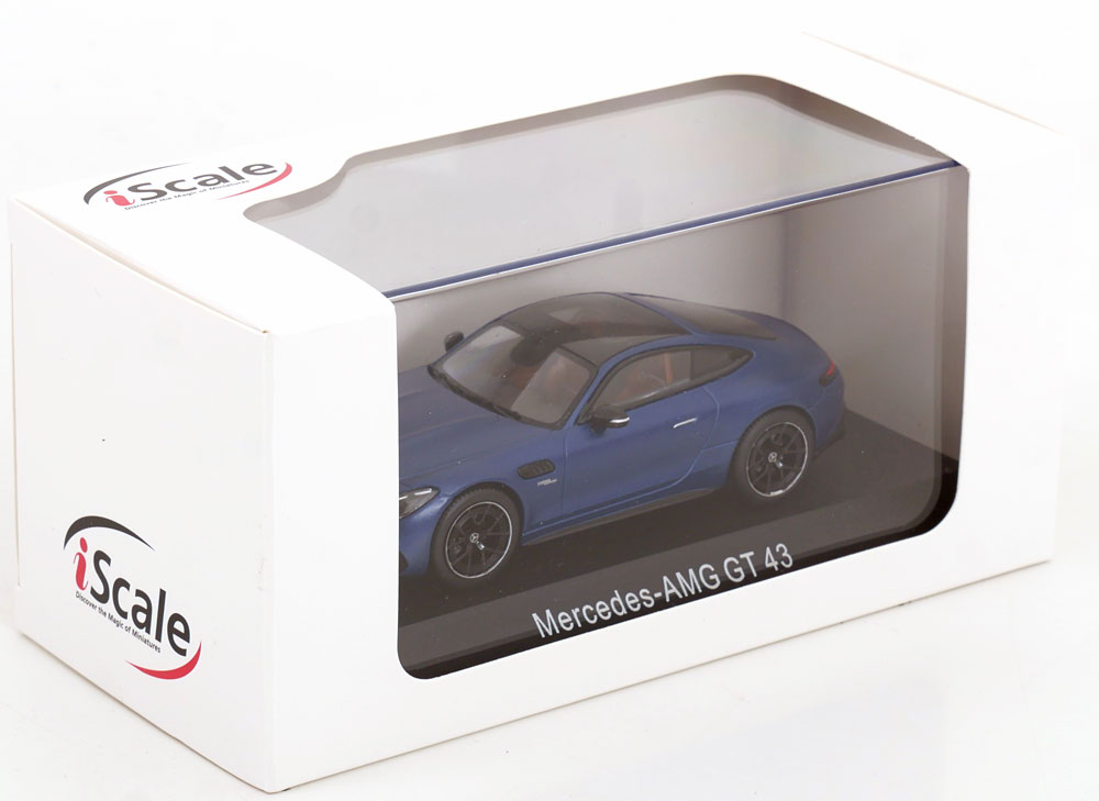 1:43 iScale Mercedes AMG GT 43 2023 matt-bluemetallic