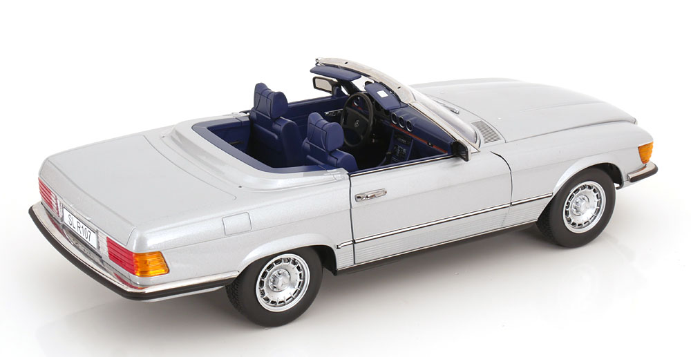 1:12 KK-Scale Mercedes 450 SL R107 with removable Softtop 1985 silver