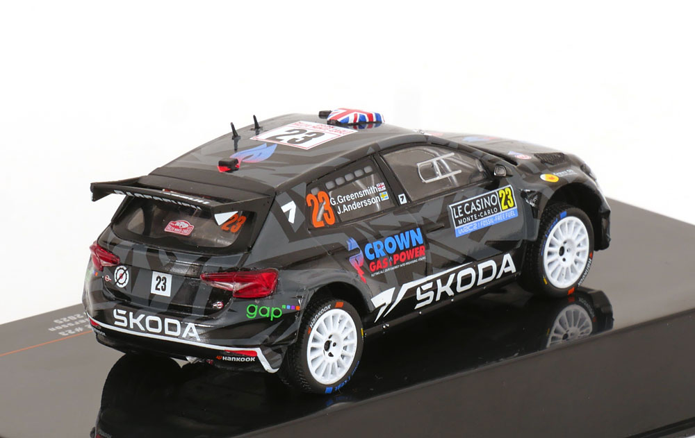 1:43 Ixo Skoda Fabia RS Rally2 #23, Rally Monte Carlo 2025