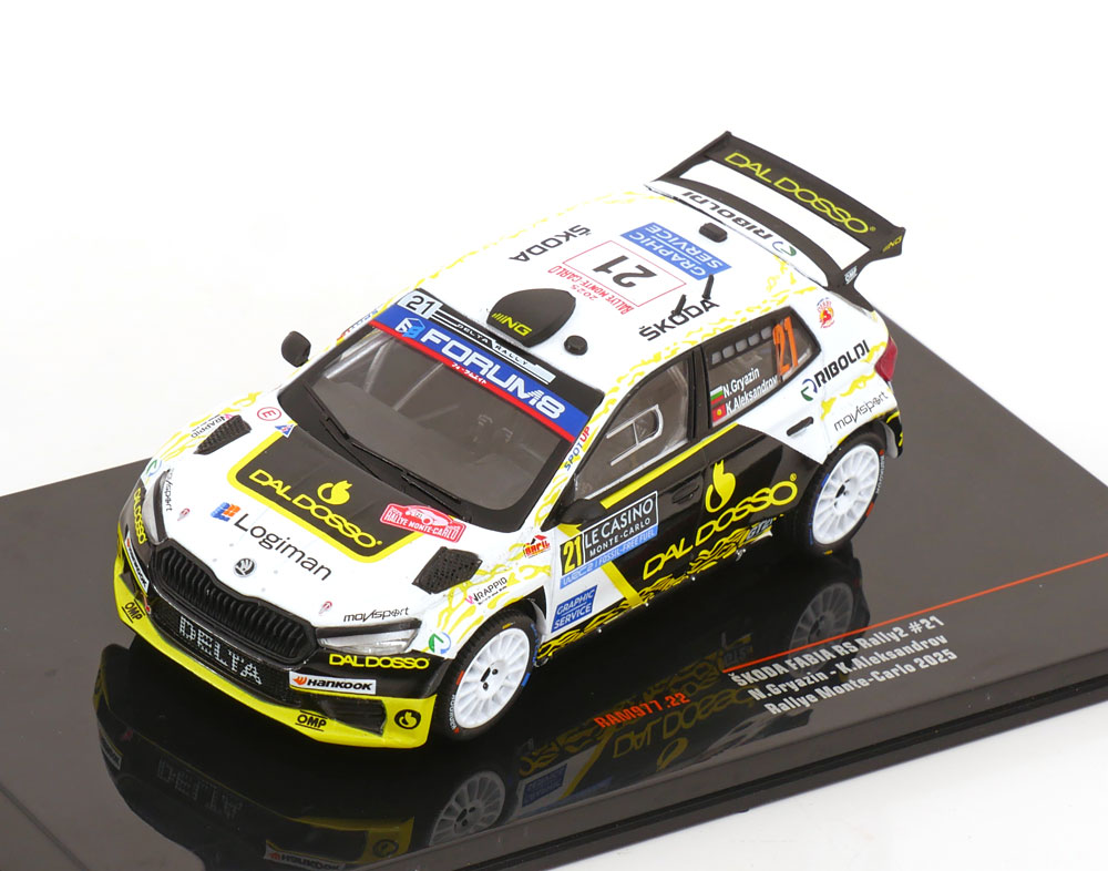 1:43 Ixo Skoda Fabia RS Rally2 #21, Rally Monte Carlo 2025