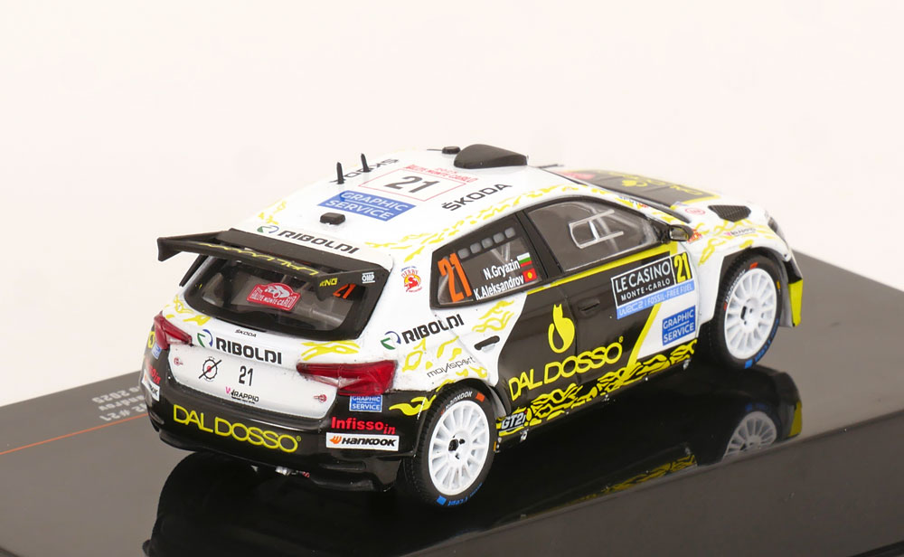 1:43 Ixo Skoda Fabia RS Rally2 #21, Rally Monte Carlo 2025