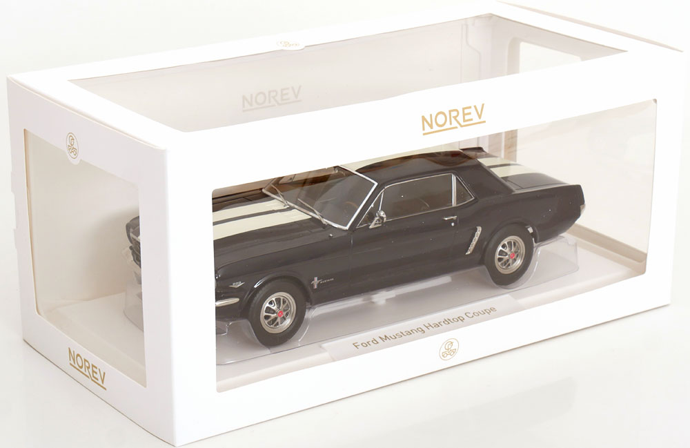 1:18 Norev Ford Mustang Hardtop Coupe 1965 darkblue/white