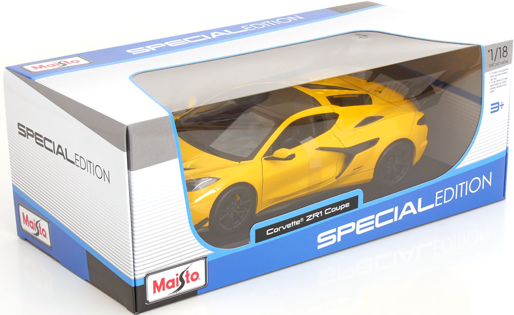 1:18 Maisto Chevrolet Corvette ZR1 Coupe 2024 yellow