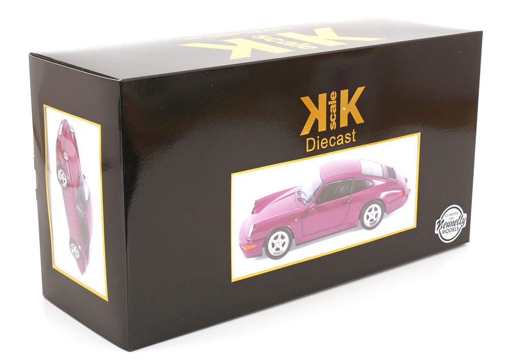 1:12 KK-Scale Porsche 911 (964) RS with Speedline rims 1992 rubin red