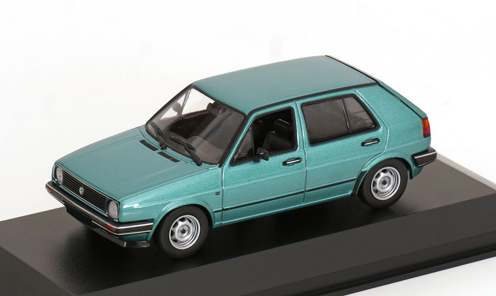 1:43 Minichamps VW Golf 2 4-door 1985 greenmetallic