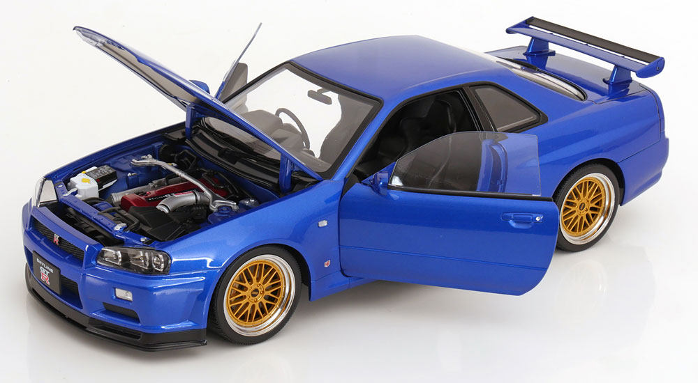 1:12 KK-Scale Nissan Skyline GT-R R34 V-Spec II BBS rims 2001